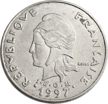 20 франков 1997 Французская Полинезия