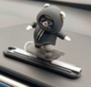 Игрушка на торпеду - Сноубордист - YC-130BL Black A