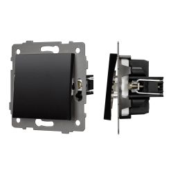 Механизм выключателя одноклавишный проходной SWT-MKP1-PL-BK-V (250V, 10A) (Arlight, -) 049872