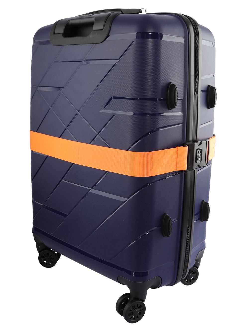 Чемодан 463 / С ремнем / Полипропилен