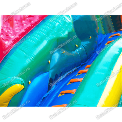 Коммерческий надувной батут-горка "Огненный дракон" 15*7*11 м