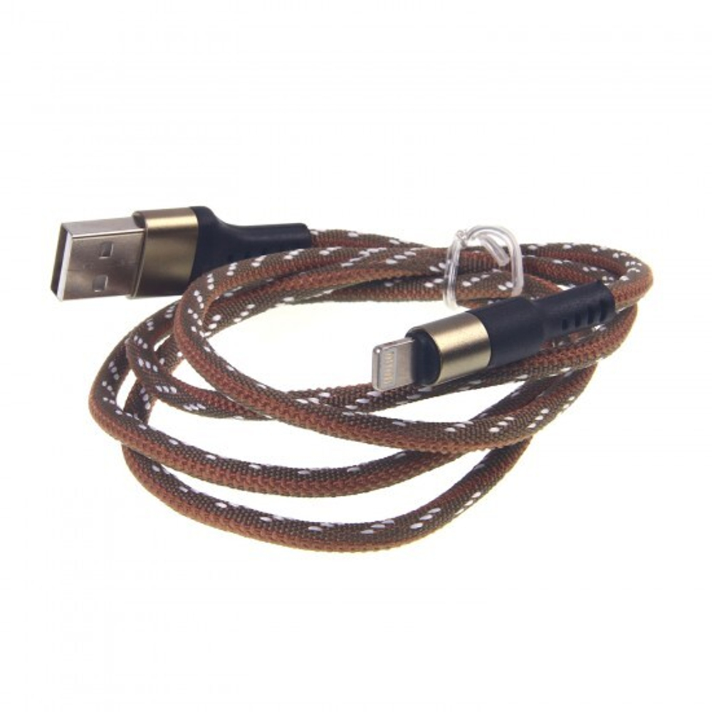 USB - Lightning дата кабель Jkx-005, 1 м, 012936 Зеленый
