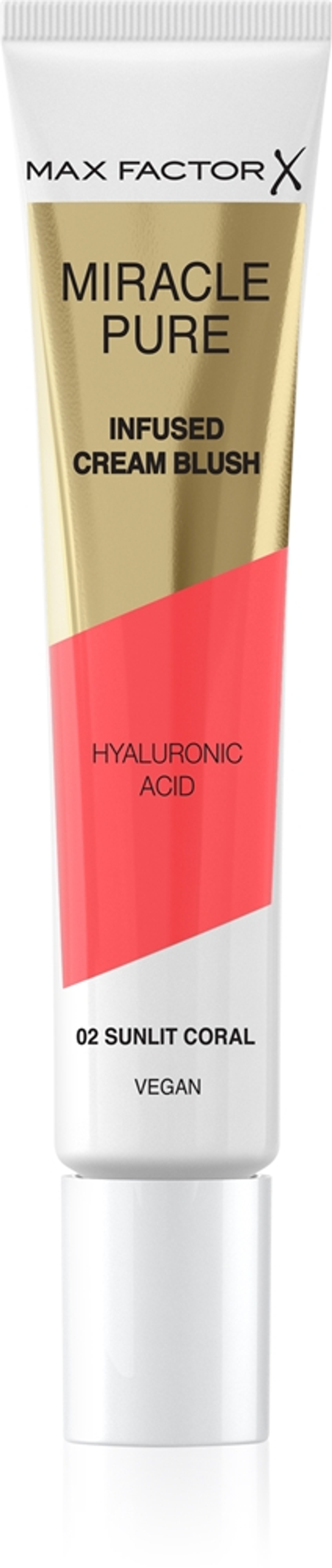 Max Factor Miracle Pure - Румяна для щек в креме оттенок 02 Sunlit Coral, 15 ml