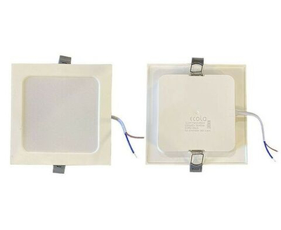 Ecola светильник встраиваемый светодиодный даунлайт с драйвером внутри 12W 6500K 4K квадрат 140x110х25 DNRD12ELC