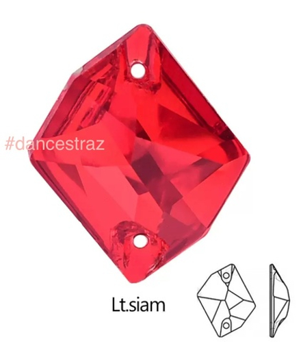 Стразы пришивные, Cosmic, Light Siam, 227, 13*17mm, (96 ea/pkg), 5A+, (F2)