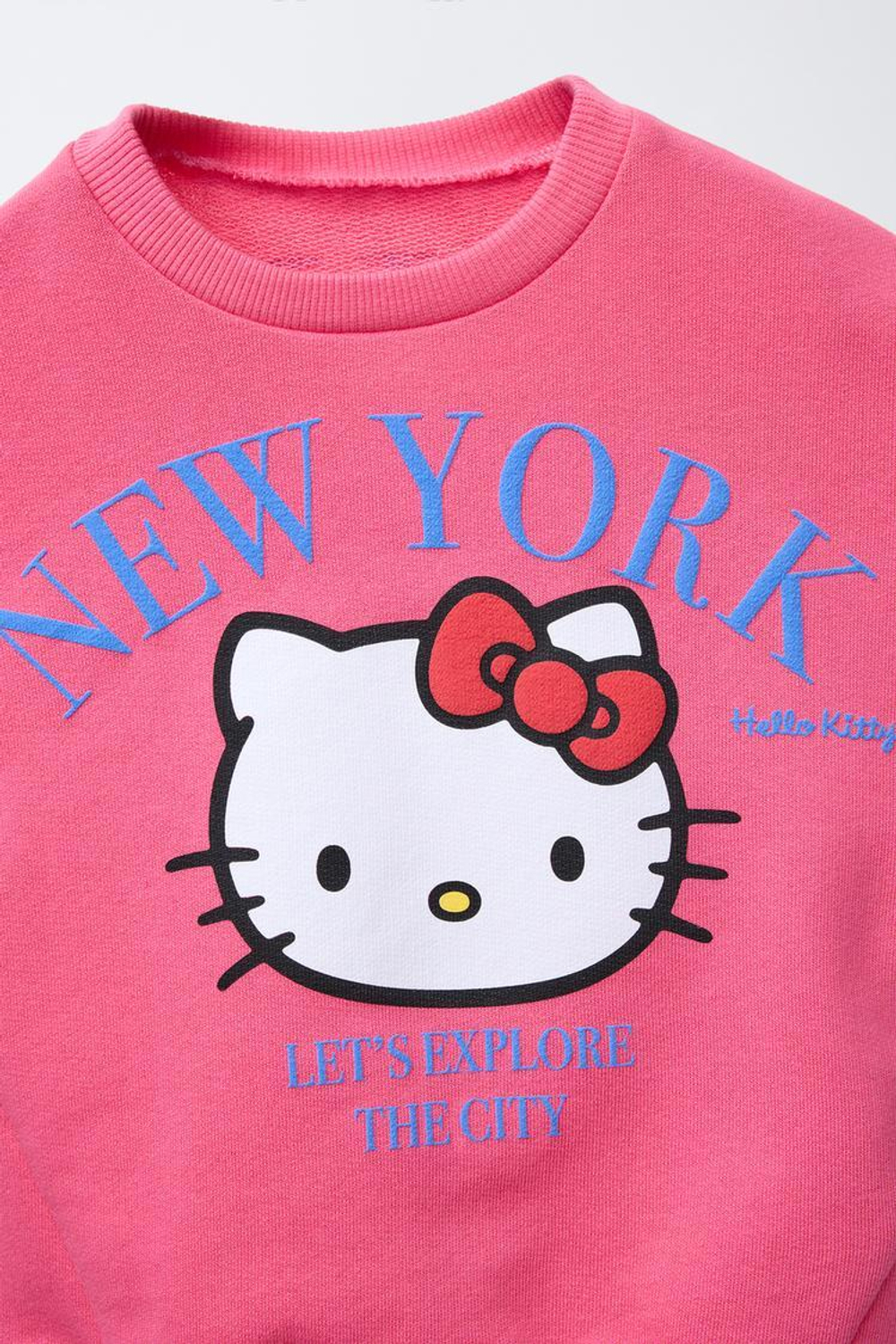 ZARA ТОЛСТОВКА И ЛЕГИНСЫ В РУБЧИК HELLO KITTY © SANRIO, КОРАЛЛОВЫЙ