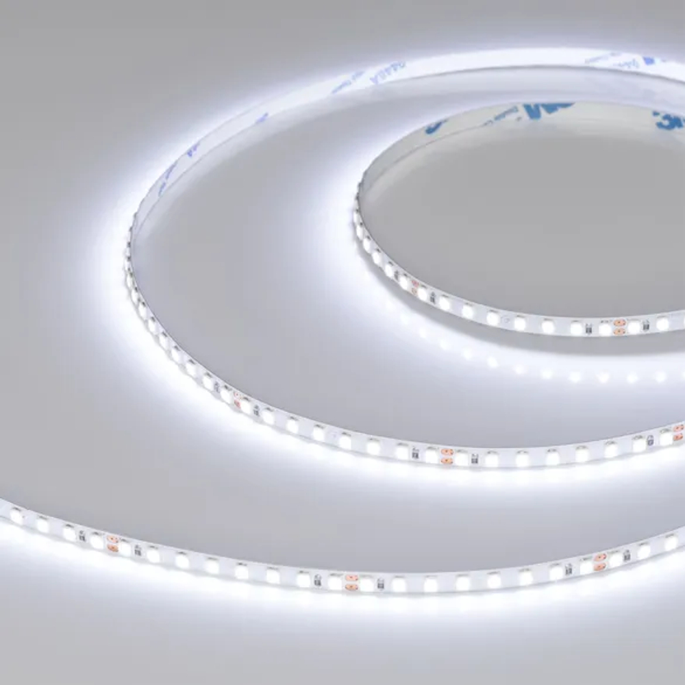 Светодиодная лента RT-A160-5mm 24V Cool 8K (9.6 W/m, IP20, 2835, 5m) (Arlight, Открытый) 037808