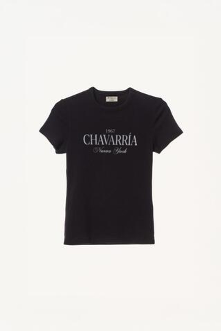 ZARA X WILLY CHAVARRIA ФУТБОЛКА С ПРИНТОМ, ЧЕРНЫЙ