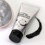 Маска-Пенка для умывания с древесным углем черная Elizavecca Milky Piggy Elastic Pore Cleansing Foam, 120 мл.