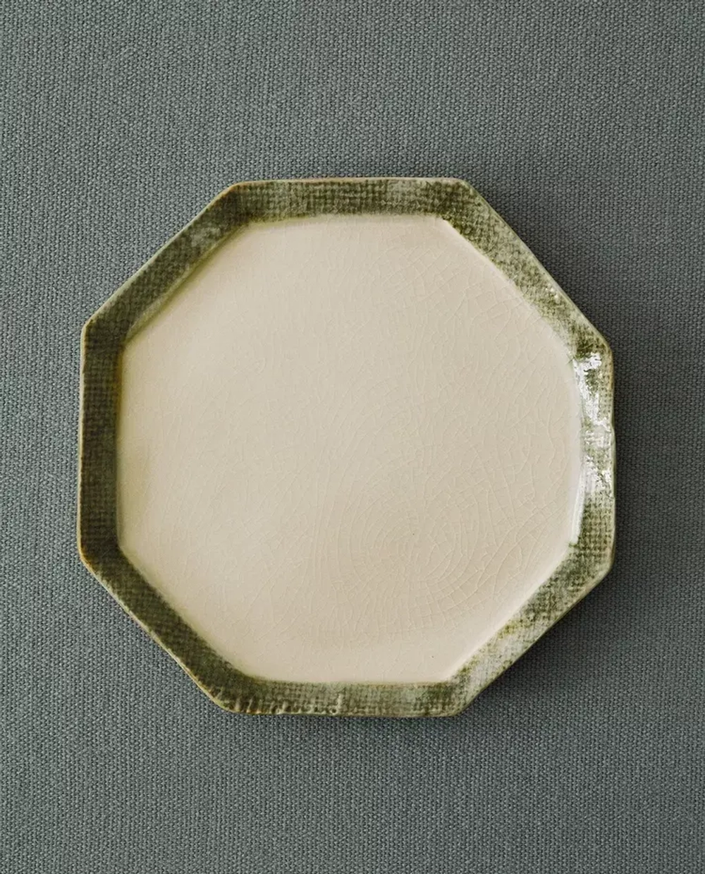 ZARA HOME КЕРАМИЧЕСКАЯ ОБЕДЕННАЯ ТАРЕЛКА, ЗЕЛЕНЫЙ