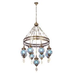 Citilux Каир CL419186 Люстра подвесная Мозаика Синяя