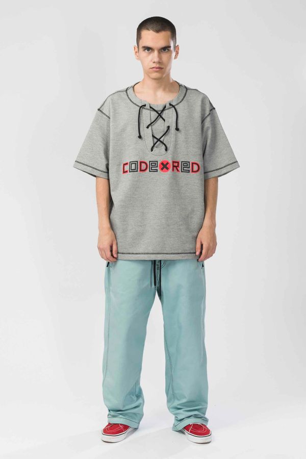 Футболка Just Like in 96 Серый Меланж/Красный принт - фото 4