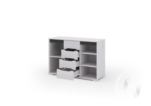 Комод со створками КМ012 Спальня Валенсия (анкор/анкор)