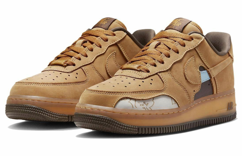 Кроссовки Nike Air Force 1 Low "Wheat Mocha" (Женская размерная сетка)