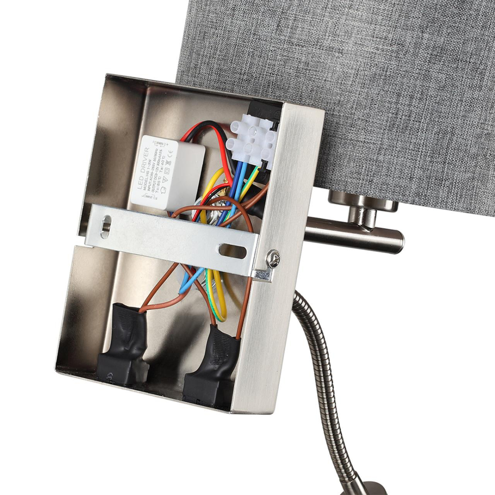 8251/2W LN Бра Е14+LED 40Вт+3Вт 4000К 220В IP20 MODERNI