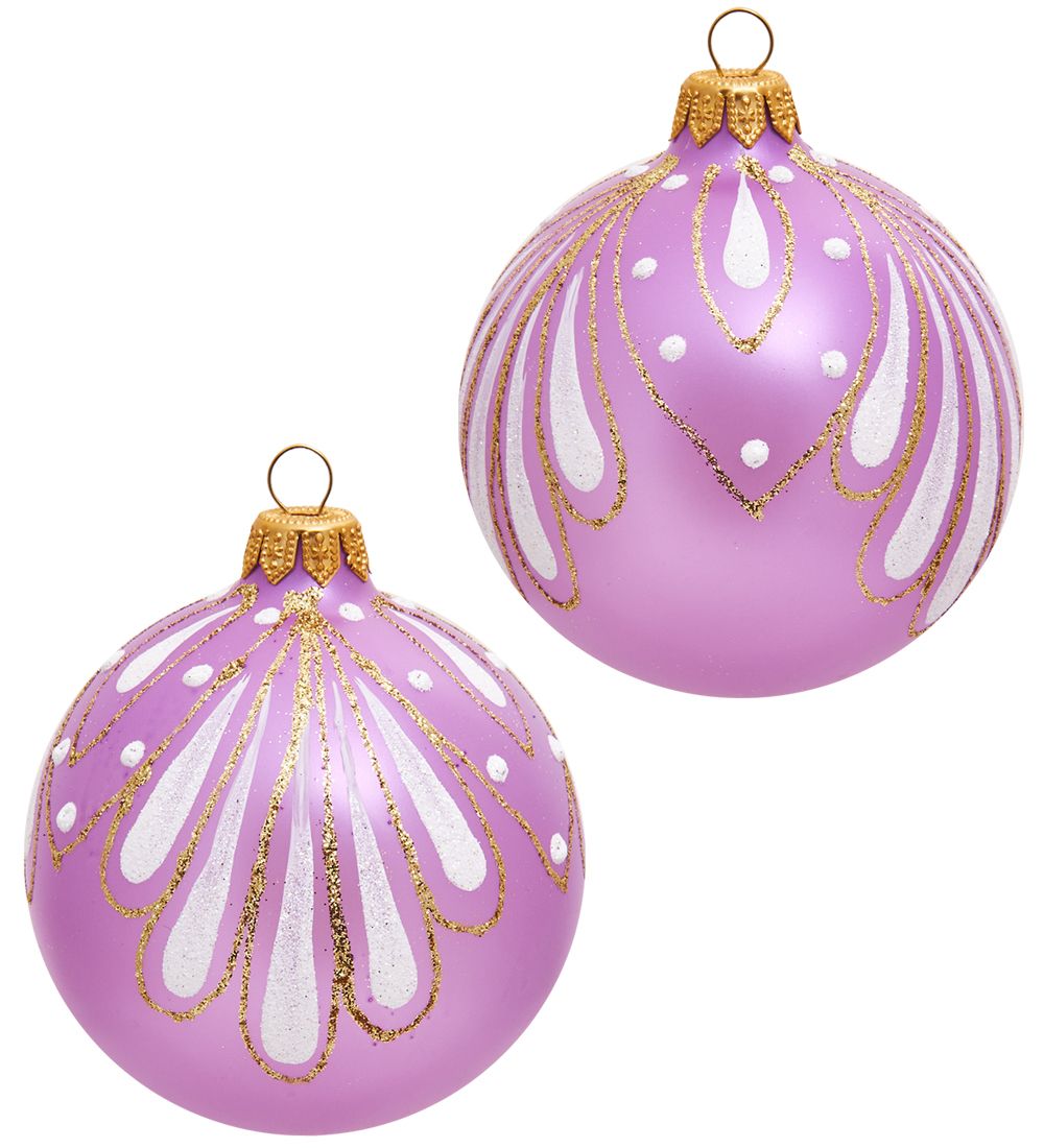 Элита НФШ-1374/4 Набор ел.украшений Шар 2шт «Перо павлина» 85 мм