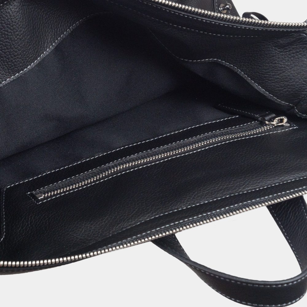 Рюкзак Rousseau из кожи теленка, черного цвета