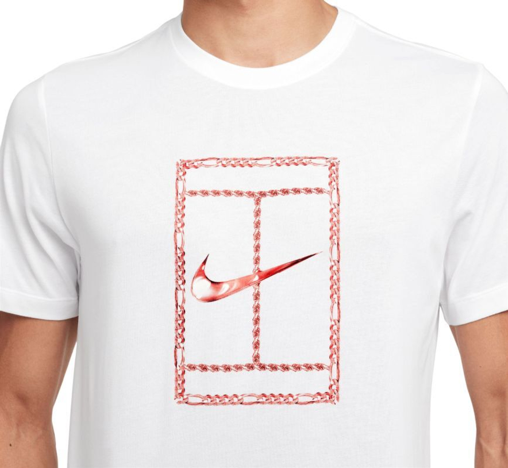 Мужская теннисная футболка Nike Court Dri-Fit - белый