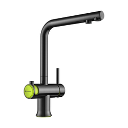 Купить Смеситель для кухни Omoikiri Hotaru G Вороненая сталь, зеленый с подключением к фильтру с питьевой воде 4994028