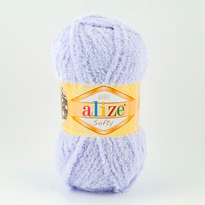 ALIZE "SOFTY" 100% Микрополиэстер, 50 гр., 115 м, Нежная сирень