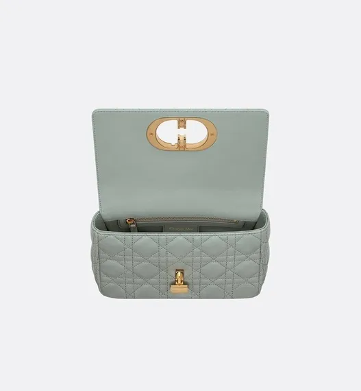 Сумка Dior Caro, модель маленького формата серый
