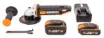Угловая шлифмашина аккумуляторная WORX WX803