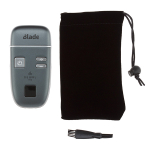 Серый аккумуляторный шейвер для проработки контуров и бороды и бритья Dewal Pro Blade 03-417 Grafit