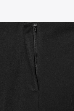 ZARA БРЮКИ MINI FLARE, ЧЕРНЫЙ