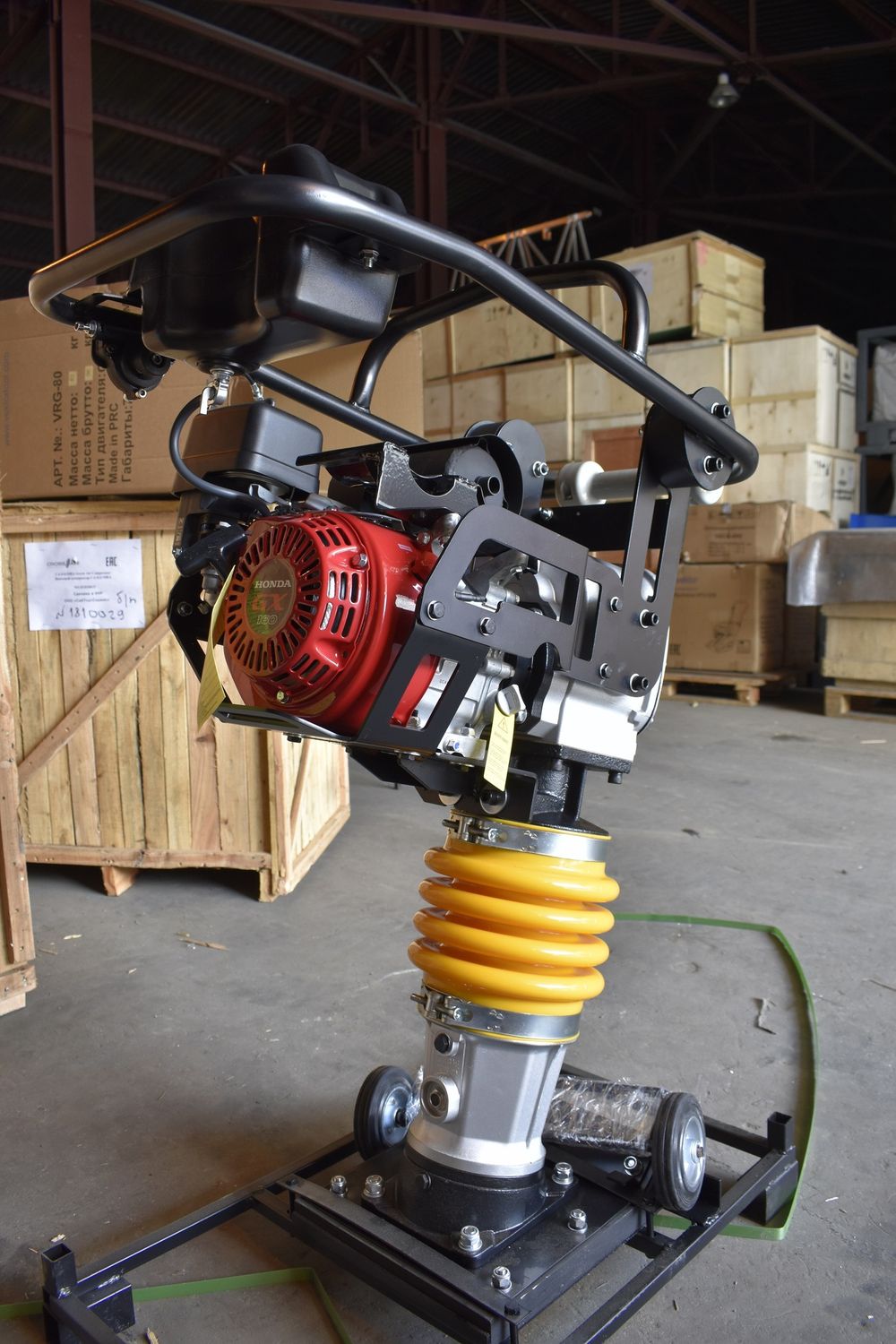 Вибротрамбовка бензиновая Vektor VRG-80 - [84 кг / 10 кН / Honda GX160]