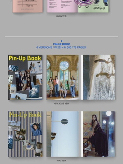 Альбом NEWJEANS - NEW JEANS 1st EP Album BLUEBOOK 6 Version SET