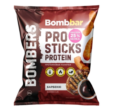 Bombbar Pro Sticks Protein Протеиновые кукурузные палочки (60 гр.)