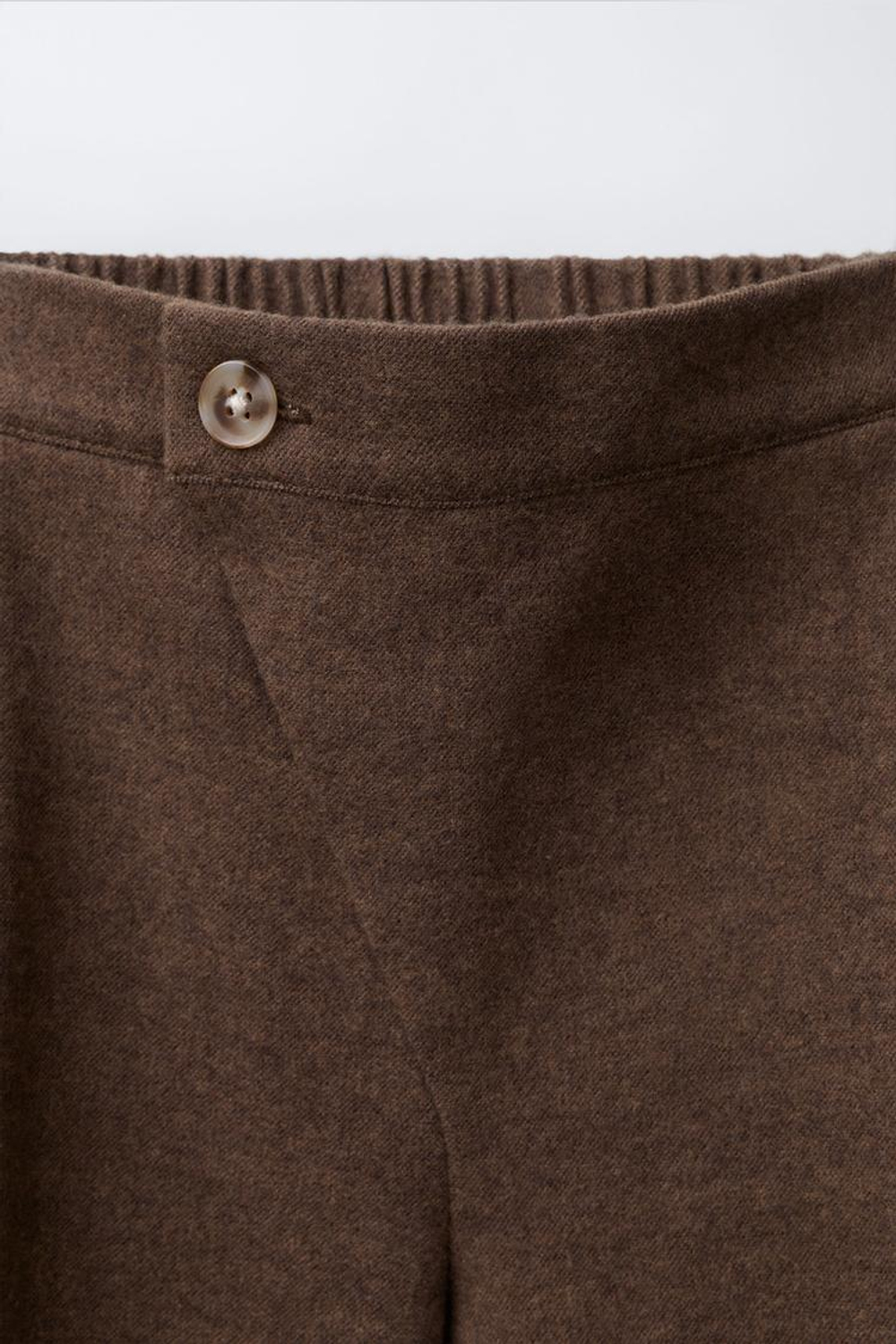 ZARA БРЮКИ BAGGY SOFT TOUCH, КОРИЧНЕВЫЙ