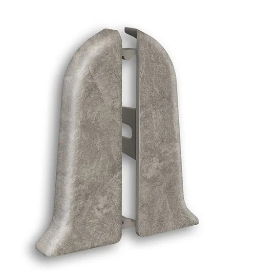 Торцевые (пара) для плинтуса 70мм "Идеал Классик", 547 Лофт светло-серый