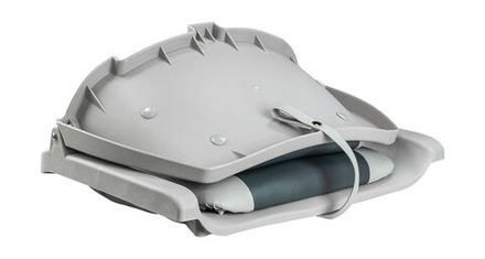 Кресло мягкое складное, обивка винил, цвет серый/угольный, Marine Rocket