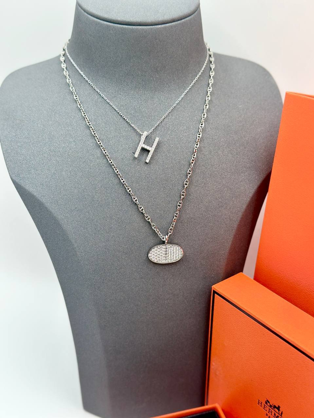 Кулон Hermes овал