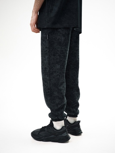 Штаны THE BAD FRIENDS Basic fit WRM черный Ш4 начес flecee винтаж