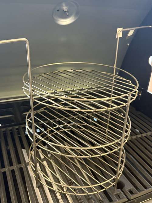 Этажерка с ручками 3х ярусная с доп.кольцом Д270*340