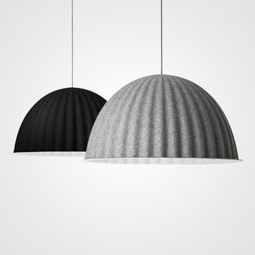 Современный светильник в форме гофрированной полусферы PUMPKIN