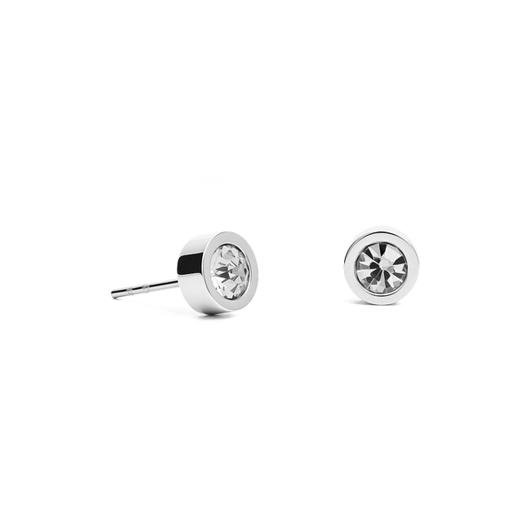 Серьги пусеты Fiore Luna White 6х3 мм SWE126 W S