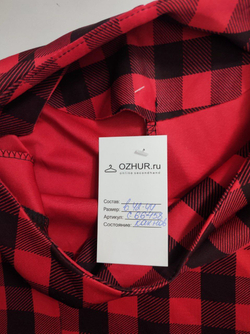 Платье в красно-черную клетку 42-44 размер