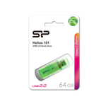 Флеш накопитель 64Gb Silicon Power Helios 101, USB 2.0, Зеленый