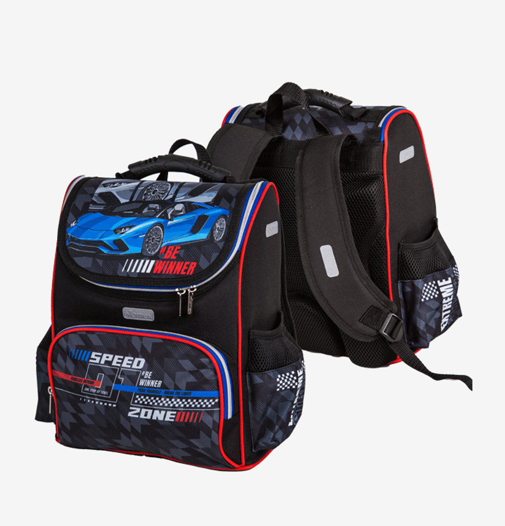 Ранец школьный жесткий 34x27x20 см 14л "Lite. Speed Zone" (Attomex)