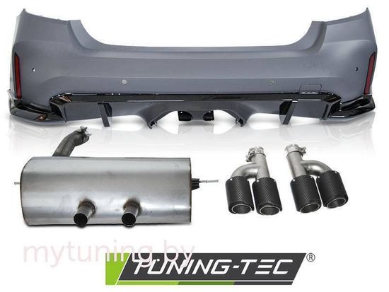 Бампер задний G80 PERFORMANCE STYLE W/EXHAUST для BMW F30 11-18