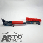 Скребок+щетка  для снега  42см  Black&Blue  мягкая ручка  ВВ1004  (39907)