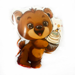 Пряник имбирный "Мишка с кексом" 10*9 см