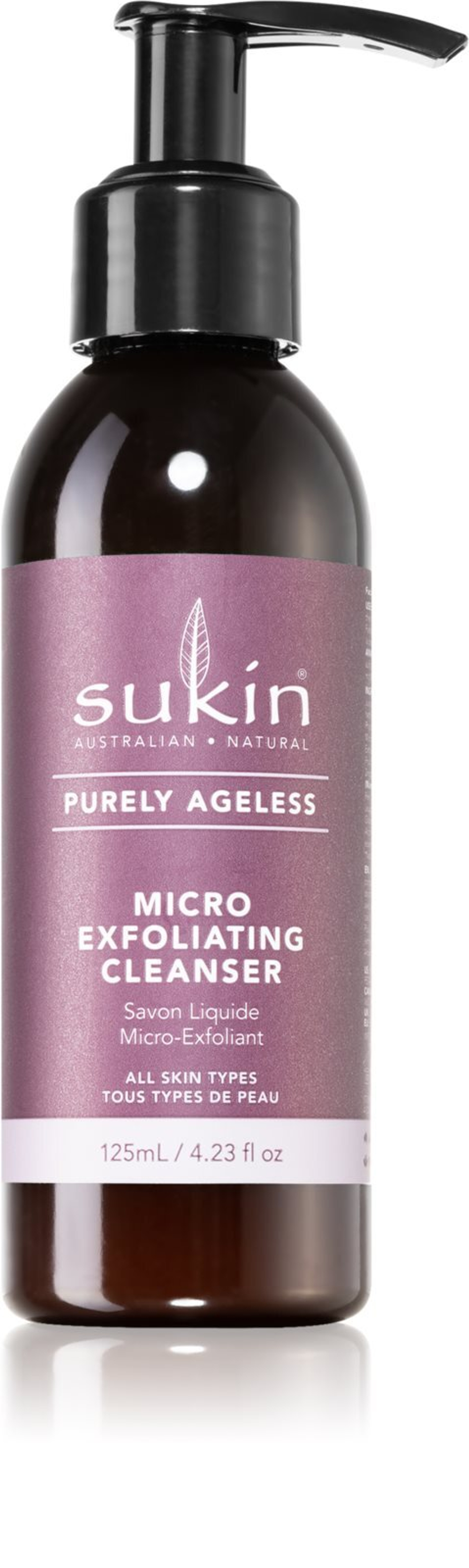 Sukin Purely Ageless - отшелушивающий очищающий гель с AHA /   125  ml  / GTIN 9327693009259