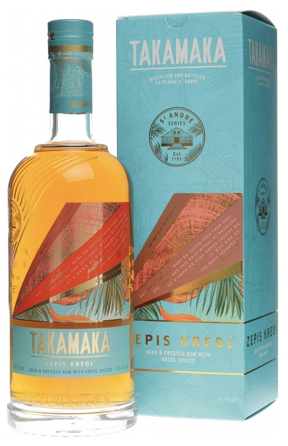Ром Takamaka Zepis Kreol, 0.7 л.