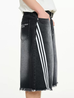Джинсовые шорты HARSHandCRUEL "3 Stripes" Denim Shorts