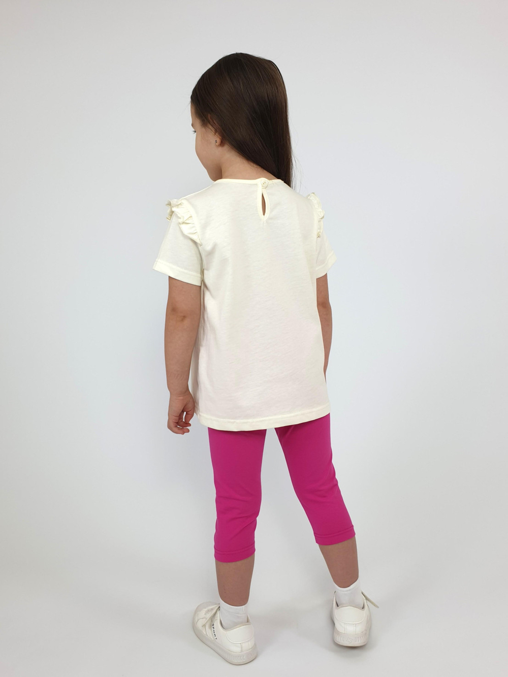 02-154-3 Комплект для девочки (футболка+бриджи)