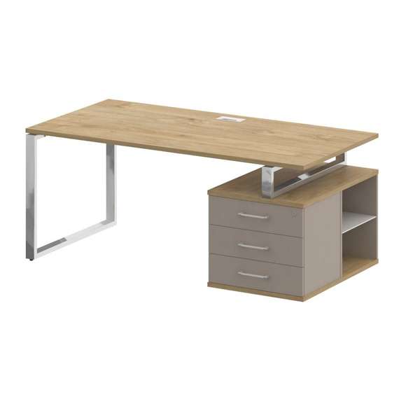 Шифт Стол руководителя с опорной тумбой, правый SK.SRT-180 (R)  1800*904*753